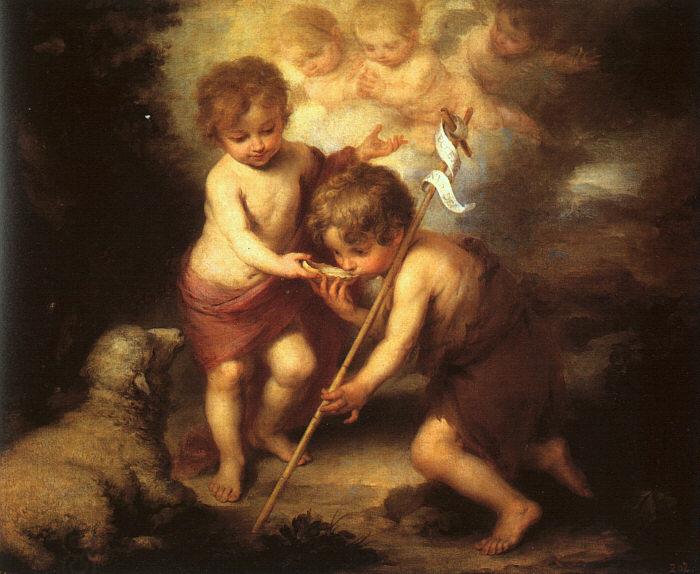 Bartolome Esteban Murillo The Holy Children with a Shell China oil painting art